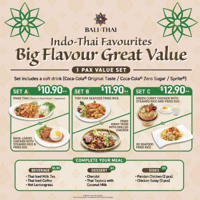 Bali Thai 1pax 2pax Set Meal QR-01