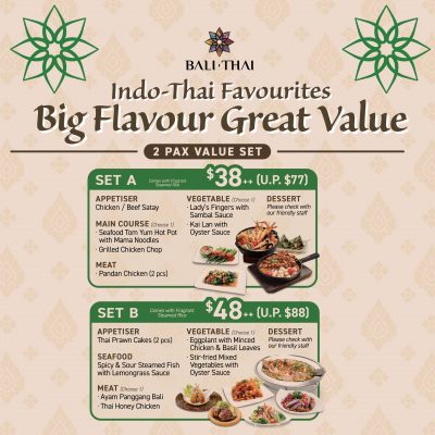 Bali Thai 1pax 2pax Set Meal QR-02